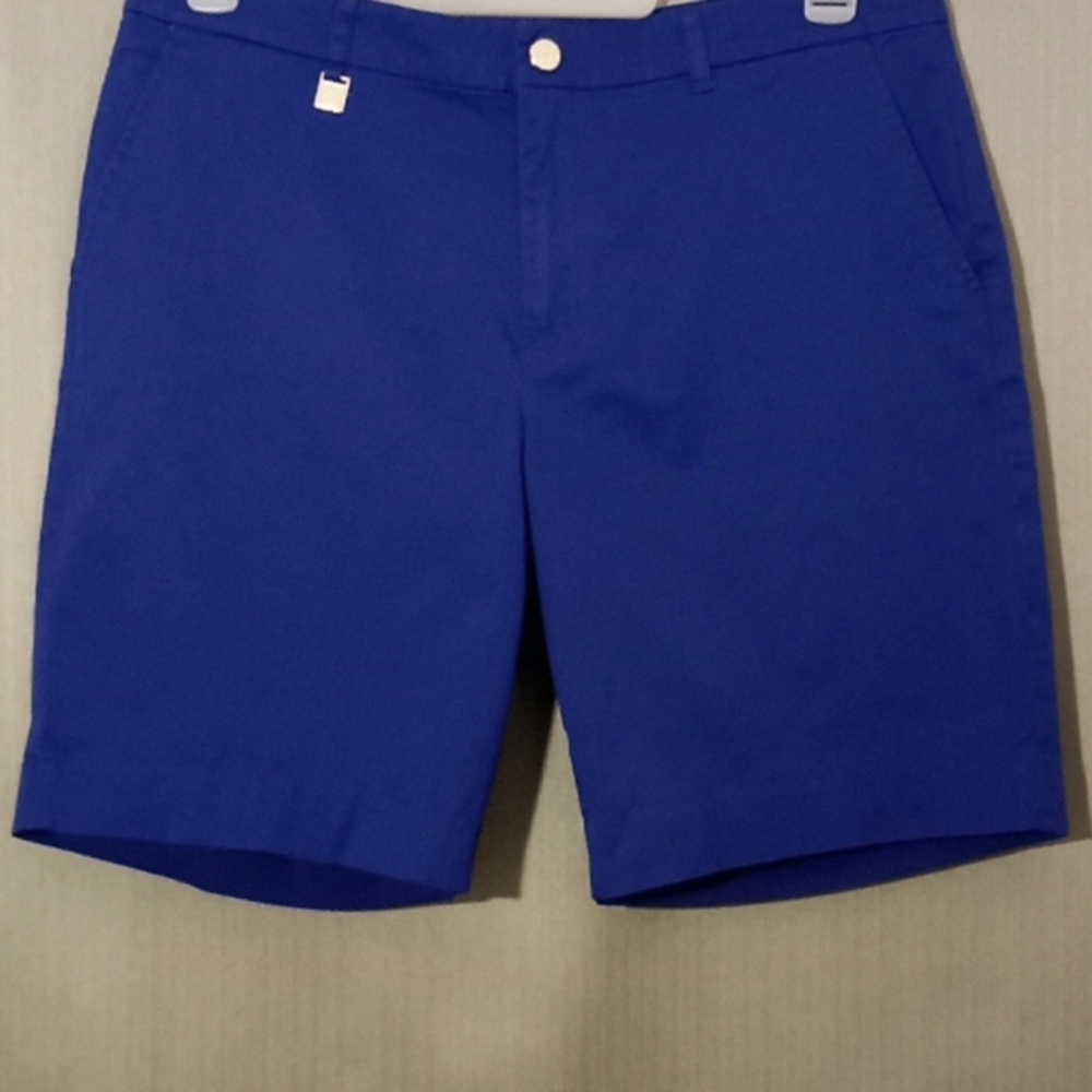 L-RL women's sz 10 5 pocket blue shorts (947)